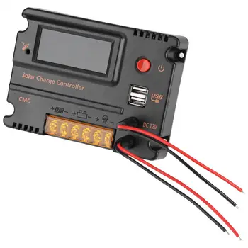 

DC 12V/24V 10A Charge Controller Solar Panel Battery Regulator Dual USB LCD Display Voltage Regulator Solar Controller discount
