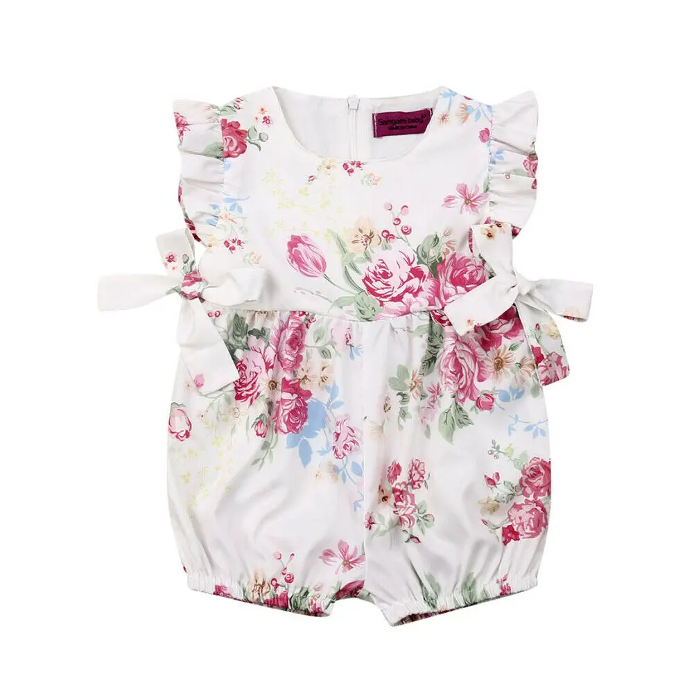 

Pudcoco 2019 Summer Newborn Baby Girls Floral Romper Jumpsuit Outfits Sunsuit Casual Clothes