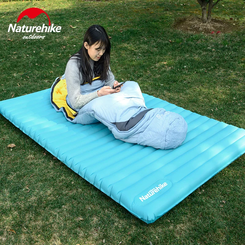 Naturehike 2 3 человека Открытый 200x120/140x9 5 см Коврик для кемпинга ТПУ надувной матрас