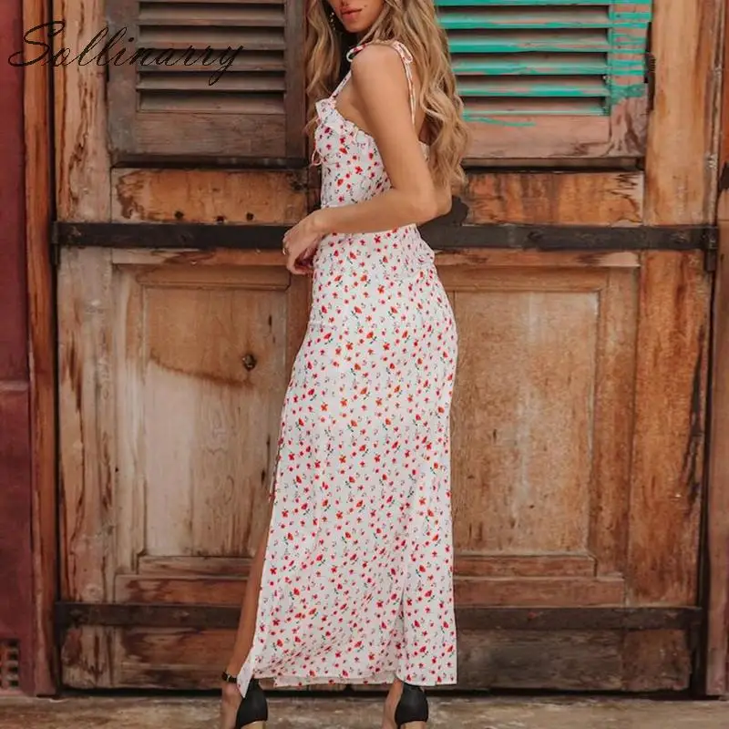 Sollinarry Vintage Sexy Female Maxi Dress Summer Elegant High Split Floral Long Dresses Women 2019 Casual Party Dress Vestiods Sollinarry Vintage Sexy Female Maxi Dress Summer Elegant High Split Floral Long Dresses Women 2019 Casual Party Dress Vestiods
