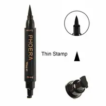 1 шт. черная жидкая подводка для глаз маркер карандаш водонепроницаемый двухсторонний карандаш для глаз Косметическая подводка для красоты