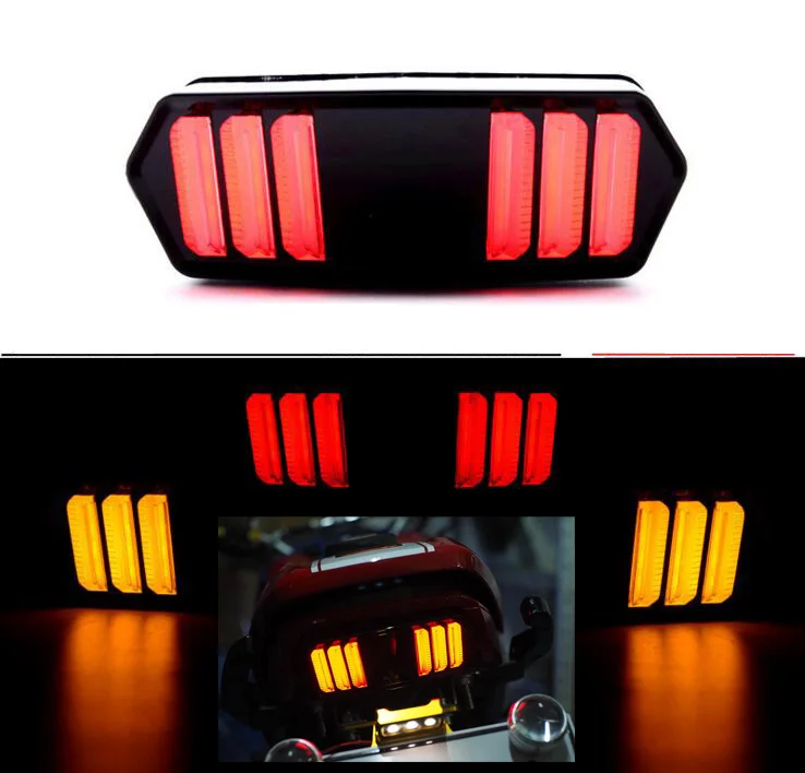 

Led Motorcycle Rear Tail Light Brake Taillight Bulb Integrated Turn Signal Running Lamp For Honda MSX125 CBR650F CTX700 CTX700N