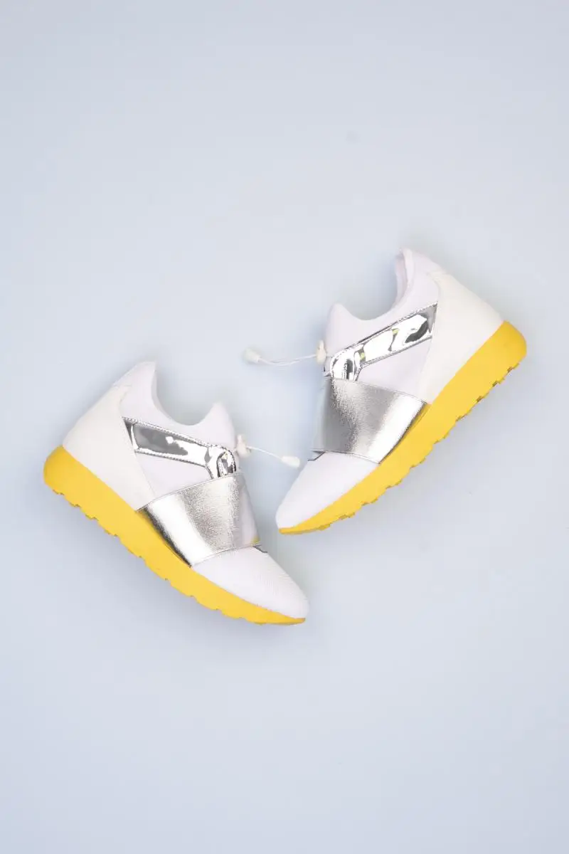 

Bambi White Yellow Women 'S Shoes F0327032517