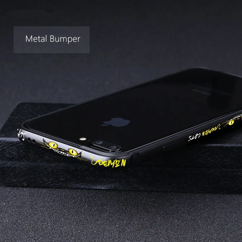 

Metal Bumper for iPhone 7 Plus/i8/i7/i8 Plus/iX,Cover Protective metal and silica gel frame,anti-knock,iphone middle frame