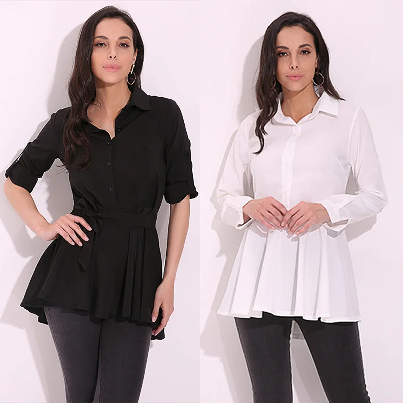 plus size white peplum top