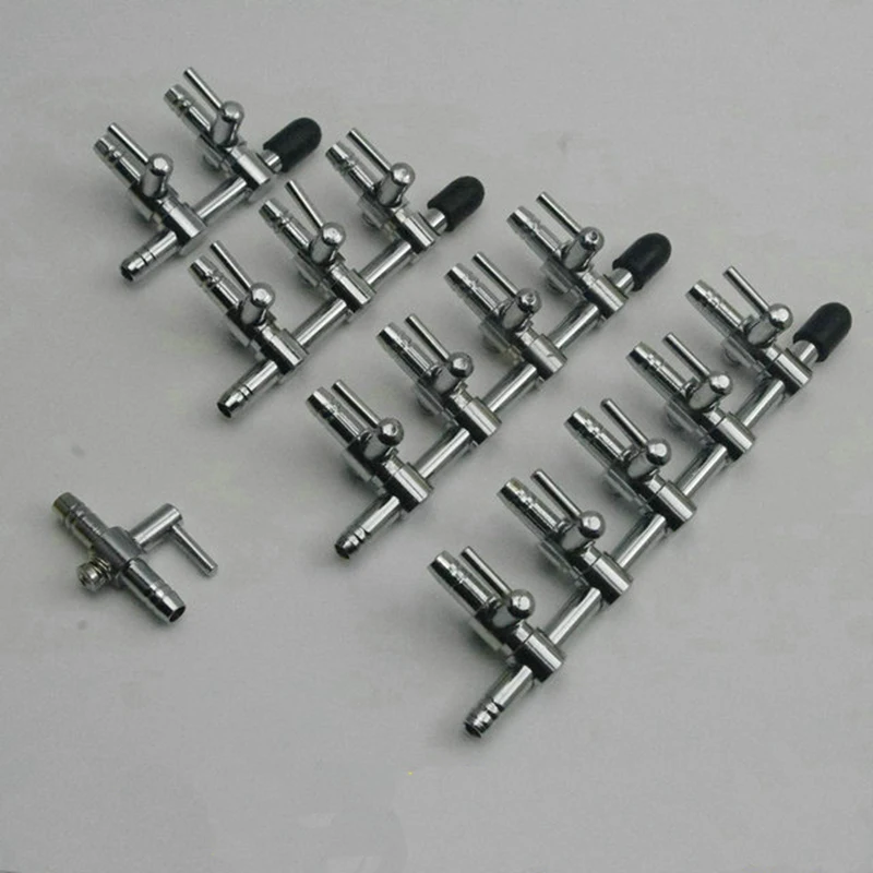 

Aquarium 1 2 3 4 5 Way Outlet Inline Air Pump Flow Lever Control Valve Manifold Splitter Switch Tap Oxygen Tube Distributor
