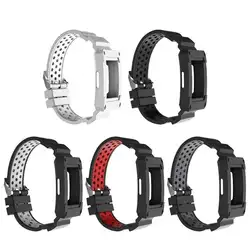 2 в 1 Смарт-часы замена силиконовый браслет часы ремешок защитный чехол для Fitbit заряд 3 Новое поступление ремешок