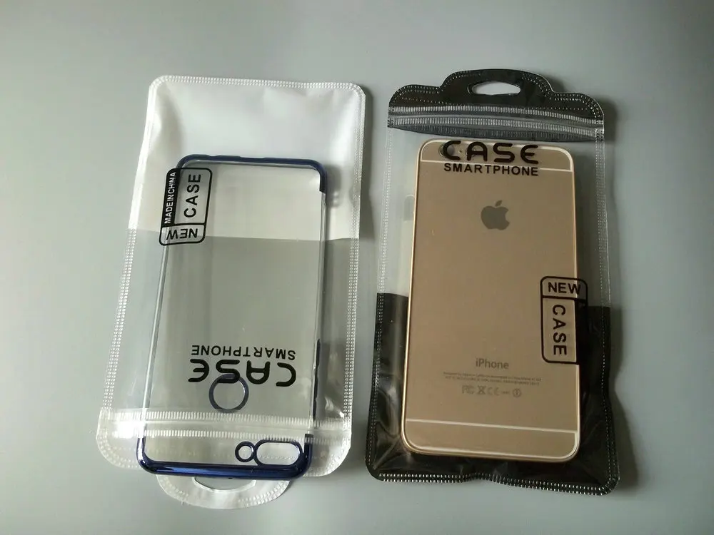 

100pcs 11.5*20.5cm NEW clear Plastic Zipper Retail Package Bag for iPhone5 6s 6 7 Plus samsung s5 S6 C5 C7 mobile packaging bag