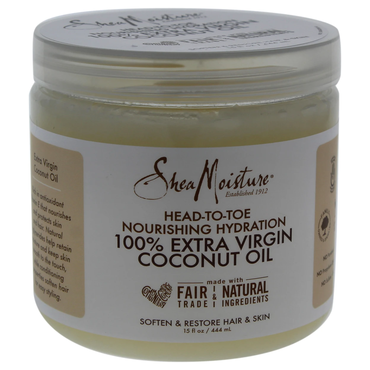 100 Extra Virgin Coconut Oil Head To Toe Nourishing Hydration by Shea