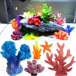 Украшения аквариума искусственные резиновые кораллы для аквариума украшения декорации для аквариума