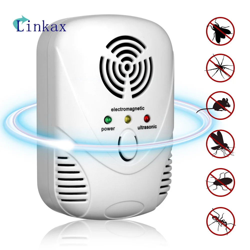 

EU/US Plug Pest Control Ultrasonic Pest Repeller Mosquito Killer Electronic Anti Rodent Insect Repellent Mole Mouse Cockroach