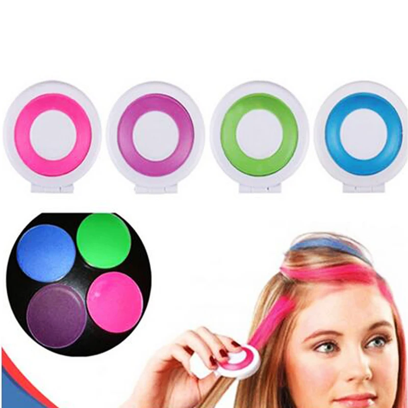

4 colors a set of boxed manual 4 color hair dye powder honey for suitable for long short curly or straight hair