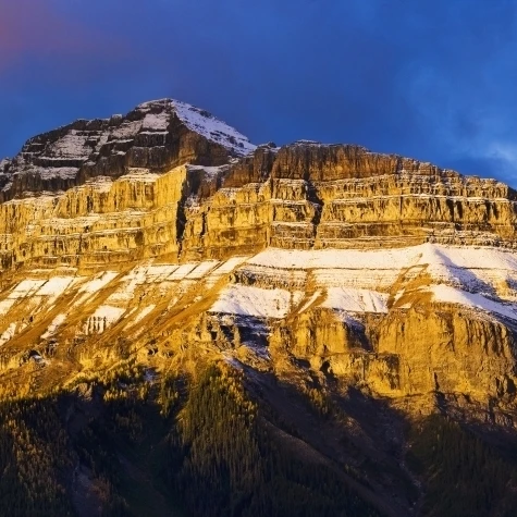 Pilot Mountain At Sunrise Banff National Park Alberta постер печать (21x10)|Таблички и знаки| |