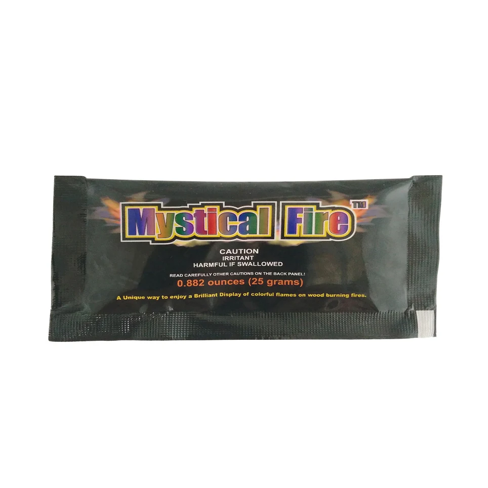 

25G Magic Fire Colorful Flames Powder Bonfire Sachets Pyrotechnics Magic Trick Outdoor Camping Hiking Survival Tools