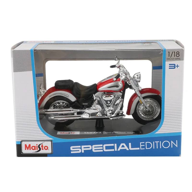 Модель мотоцикла Maisto 1:18 игрушка 2001 звезда дороги классический автомобиль