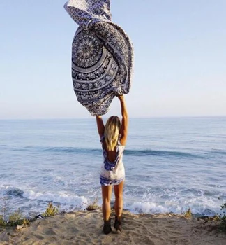 

Round Beach Cover Up Pareo Bikini Boho Hippie Summer Dress wraps Swimwear Bathing Suit towel Cover ups Summer Pashimina