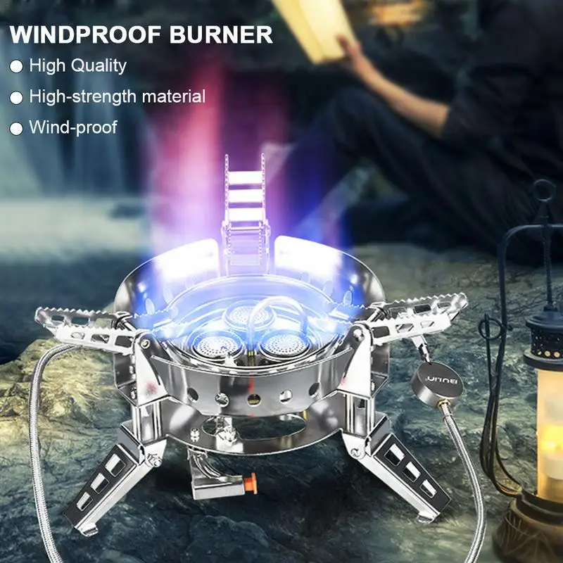 

Outdoor Burner Gas Stove Portable B17 Picnic Cookware Fuel For Outdoor Camping Windproof Burners Stoves Accessories 20p