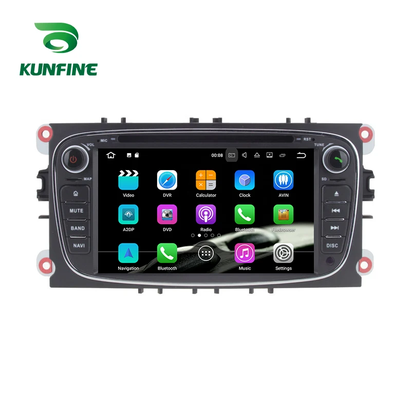 Discount Android 9.0 Core PX6 A72 Ram 4G Rom 64G Car DVD GPS Multimedia Player Car Stereo For FORD Focus 2007-2010 Radio Headunit 4