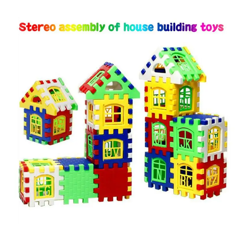 

Diy Doll House Plastic Block Toy Doll Houses Building Kit PE Children Educational Play House Toy Game Park Doll Houses Mold