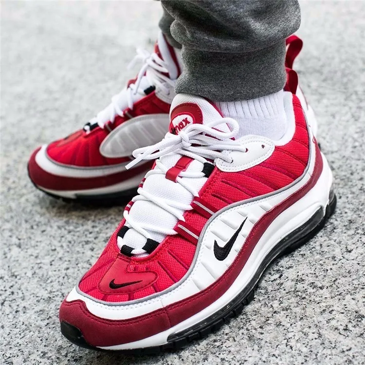NIKE Air Max 98 New Arrival Original Men Running Shoes Outdoor Breathable Anti-slip Sports Comfortable Sneakers #AH6799-101 NIKE Air Max 98 New Arrival Original Men Running Shoes Outdoor Breathable Anti-slip Sports Comfortable Sneakers #AH6799-101