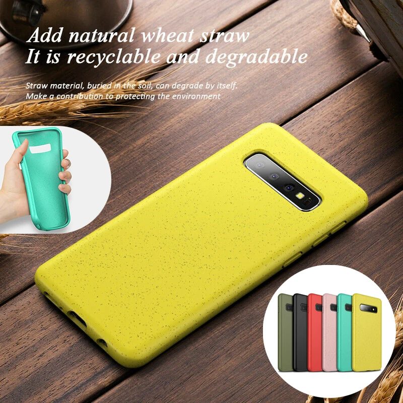 

Creative Soft TPU Wheat Straw Matte Case Cover for Samsung Galaxy S10 Plus DropShipping Wholesale Cases For Samsung S10 S10e