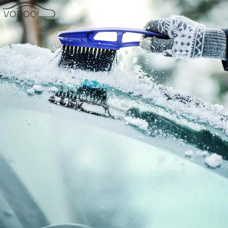 2 in 1 Vehicle Car Winter Window Windshield Snow Ice Scraper Snowbrush Shovel Removal Brush Outdoor Car Clean Scraper For Car