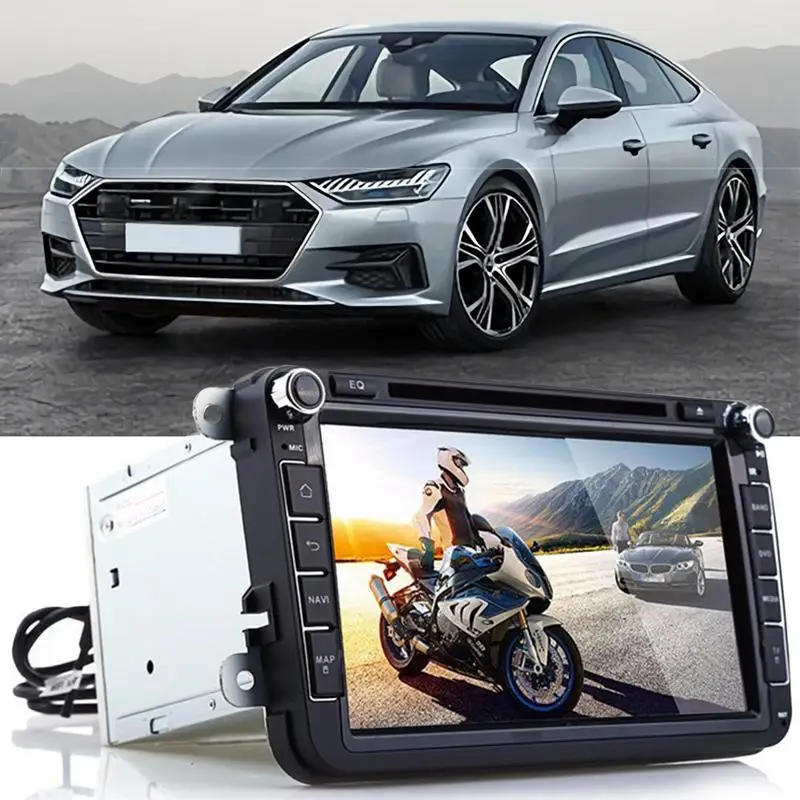

8 Inch Vehicle Stereo DVD Player Car GPS Navigation Bluetooth Radio Support Setting Up Menu Languages For Volkswagen