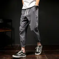 Новые модные японские хлопковые брюки для мужчин скейтборд повседневная одежда хип хоп High Street Haren Брюки для девочек повседневная мужская