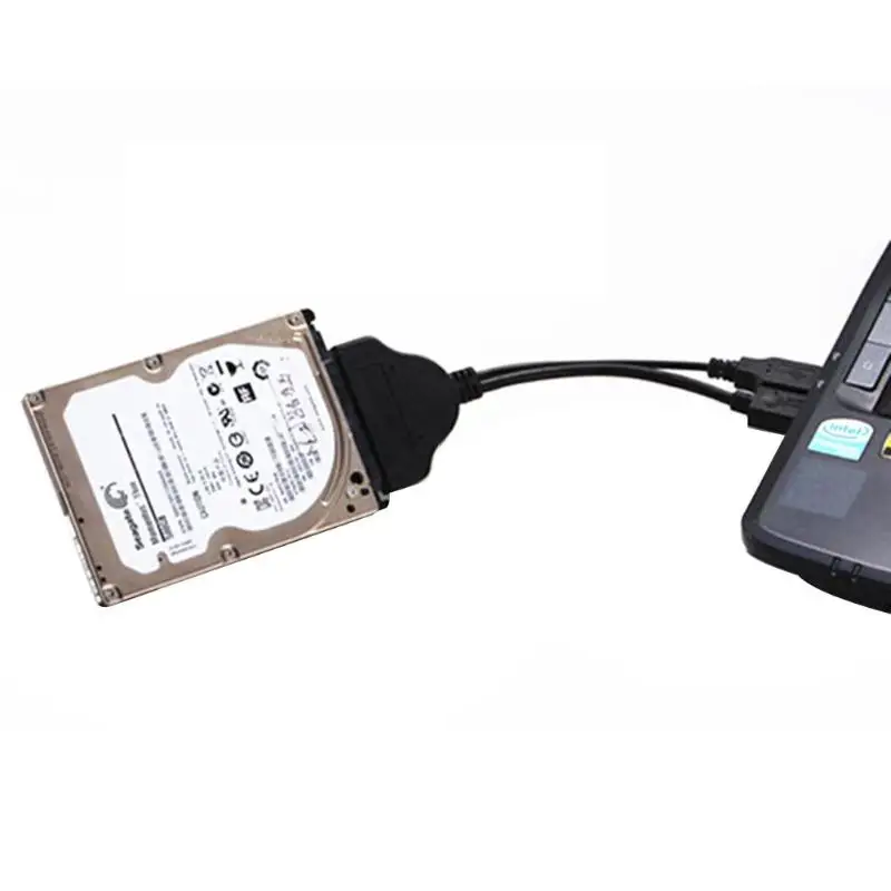 Переходник с USB 3 0 папа на SATA 22Pin мама для жесткого диска 2 5 дюйма HDD шнуром питания