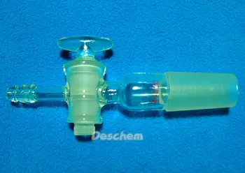

24/40,Glass Stopcock,Straight Vaccum Adapter 10mm Hose Connection,Lab Glassware