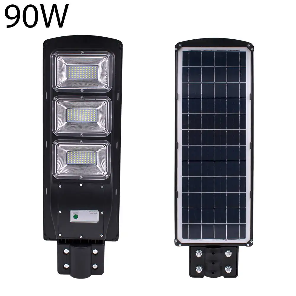 90W Solar LED Street Light Radar Induction PIRMotion Sensor Outdoor