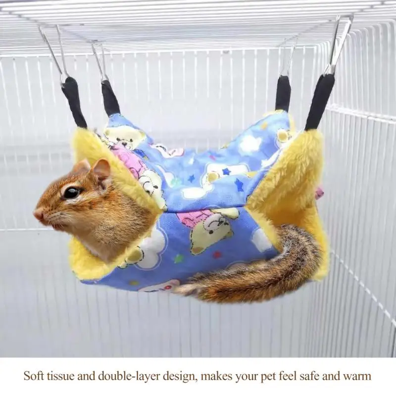 

High Quality Soft Dual Layer Pet Hammock Hanging Bed Pet Blanket for Small Animals Pet Birds Nest