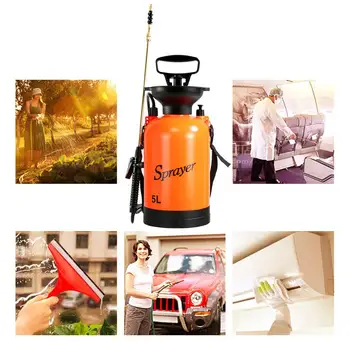 

3L/5L Manual Garden Sprayer Hand Pressure Pump Irrigation Sprinkler Kit Shoulder Strap Watering Supplies Gardening Tools Bottle