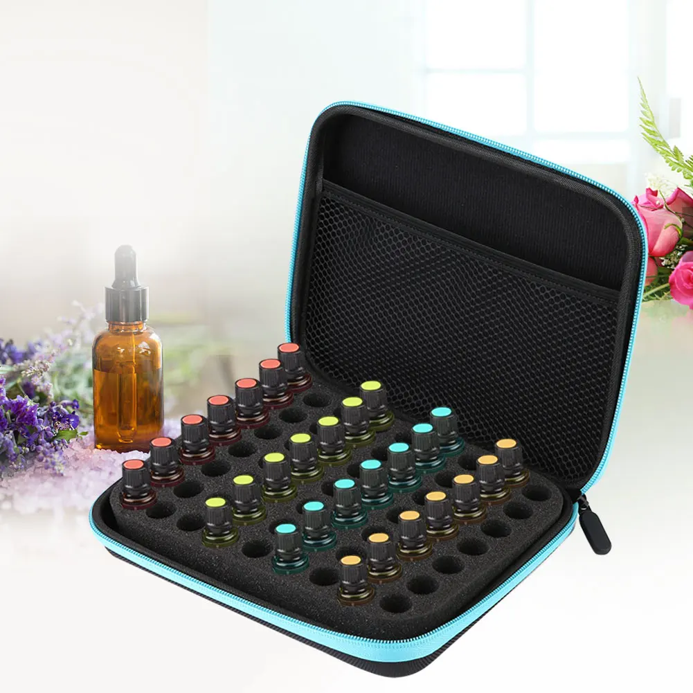 

63 slots 3ml Essential Oil Storage Bag Portable Travel Essential Oil Bottle Women Perfume Oil Collecting Case