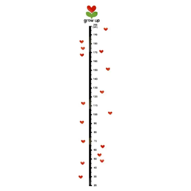 

1.8m Tree Bud 3D Acrylic Height Measure Growth Chart Wall Sticker Ruler