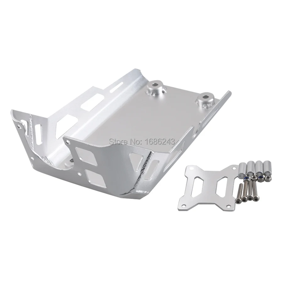 

Motorcycle Metal Silver Skid Plate Engine Protector Bash Guard Set Fits For BMW 310GS 310R 310 GS 310 R 2017-2018