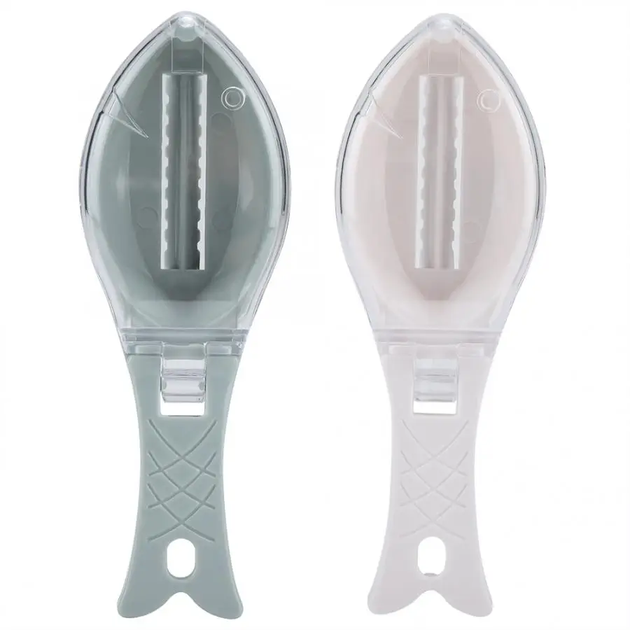 

Hot Pedicure Machine Fast Remove Fish Skin Scraping Brush Plastic Scraper Kitchen Cleaning Fishes Knife foot care tool