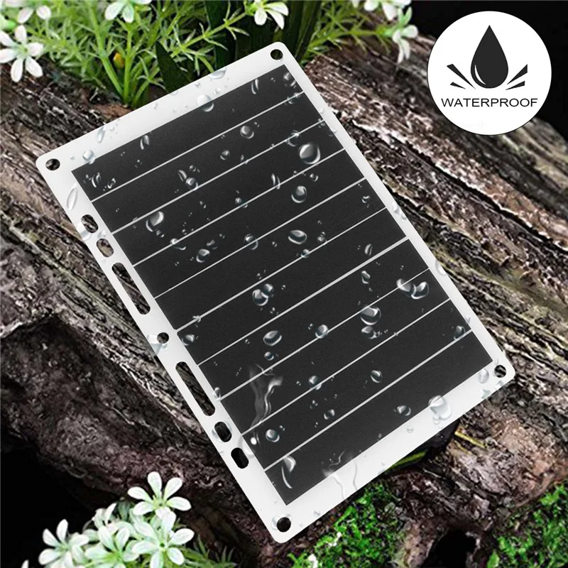

10W 5V Outdoor Solar Charging Board Portable Ultra Thin Monocrystalline Silicon USB Solar Panel Charger