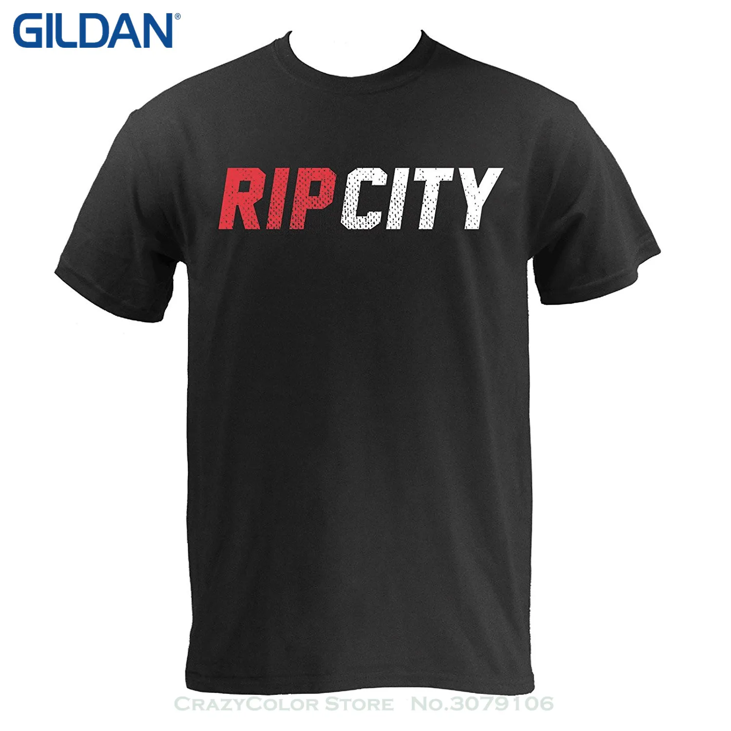 Mans Unique Cotton Short Sleeves O neck T Shirt Rip City Red White Mens T Shirt-in T-Shirts from 