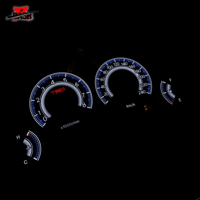 DASH EL glow gauge для Toyot Corolla AE100 светильник черного цвета с черно белой панелью 240 км 8000