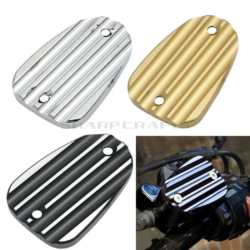

CNC Front Brake Reservoir Master Cylinder Disc Cap Cover Protector For Triumph Bonneville T100 T120 Black America Speedmaster