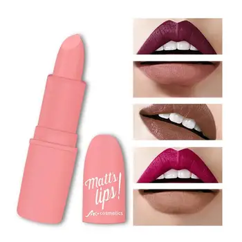 

New Matte Lipsticks Waterproof Long Lasting 7 Colors Sexy Red Brown Pigments Makeup Matte Lipsticks Lip gloss