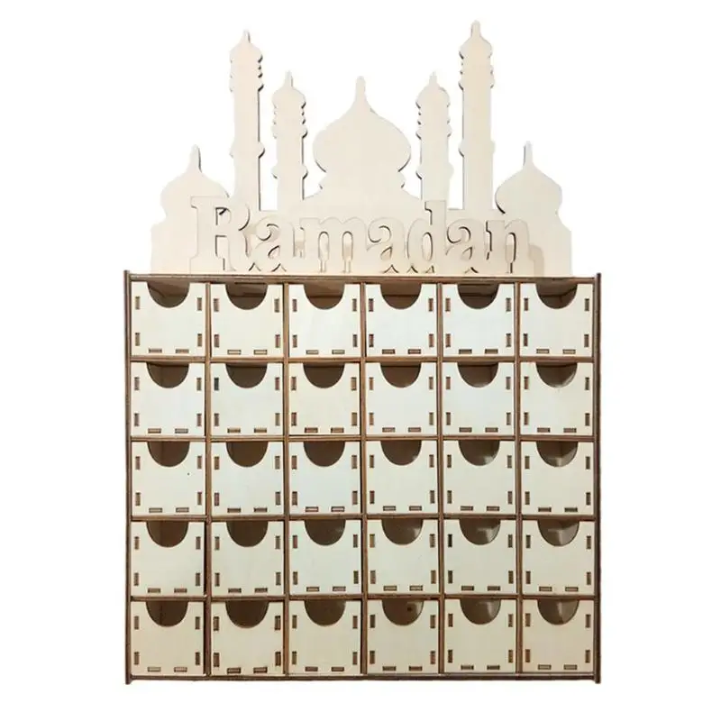 DIY ящика Рамадан Мубарак исламского декора украшения фестиваль вечерние поставки организации хранения