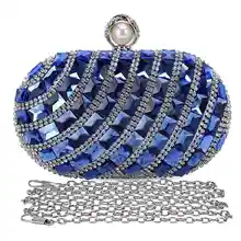 Женские роскошные хрустальные стразы вечерние клатчи Кошелек вечерние сумки(синий