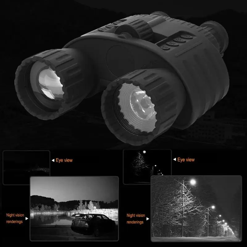 

4X50 Zoom Infrared Night Vision Binocular Telescope 200m Large Screen Video Recorder for Hunting Viewing Military HD Profession