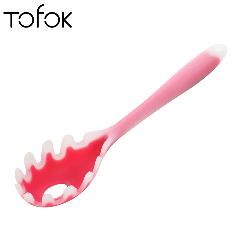 

Tofok Silicone Noodles Vermicelli Scoop Creative Pasta Fork Server Spaghetti Spoon Cooking Pasta Tool Hotel Kitchen Accessories