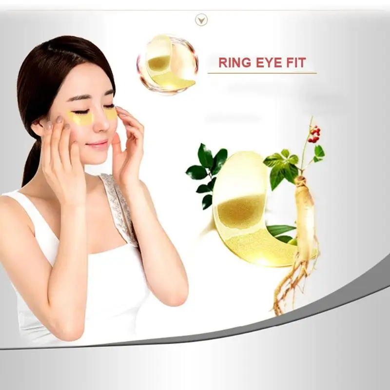 

2pcs Gold Mask Crystal Collagen Eye Mask Moisturizing Cream Under Eye Patch Dark Circle Remover Eye Patches for Eyes Care