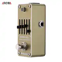 AROMA AEB-3 Bass EQ Analog 5-Band Equalizer Electric Guitar Effect Pedal Mini Single Effect with True Bypass