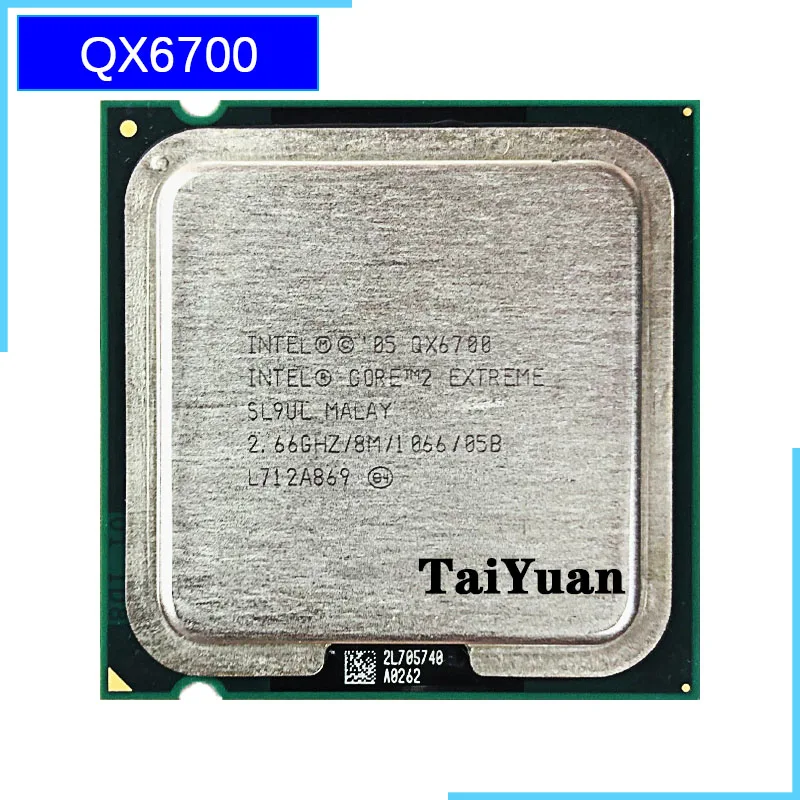 Процессор Intel Core 2 Extreme QX6700 6 ГГц четырехъядерный ЦПУ 1066 L2 = 8 Мб 130 Вт LGA 775 |