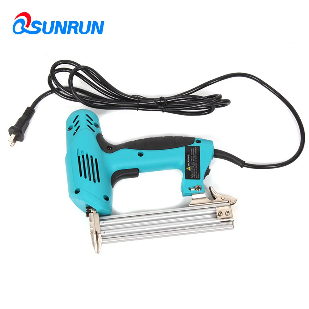 QSUNRUN 2 In1 Nail Gun обрамление таккера F30 Электрический ногти скоб пистолет 220 V 1800 W